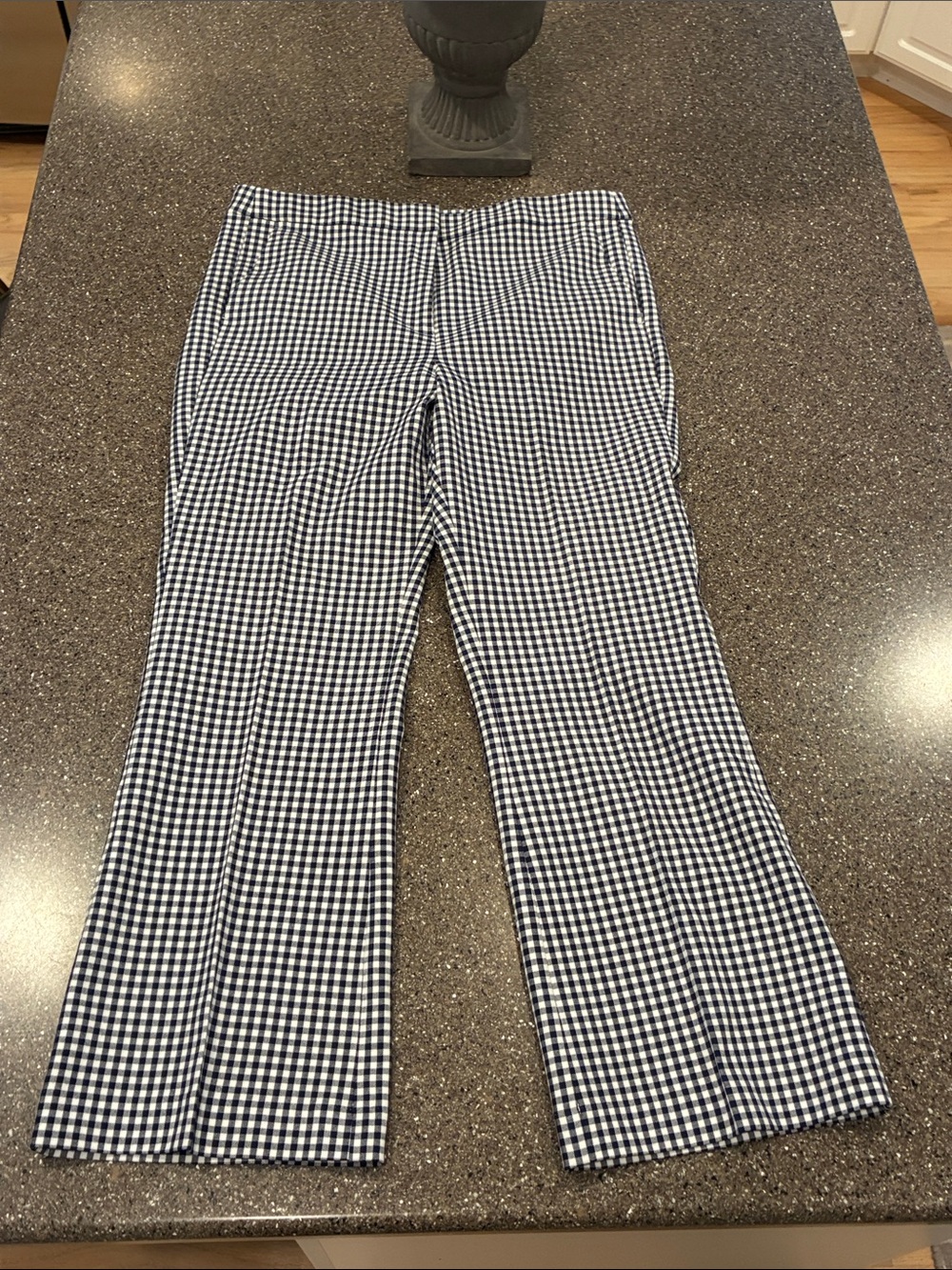 J Crew Nicki Black & White Gingham Pants